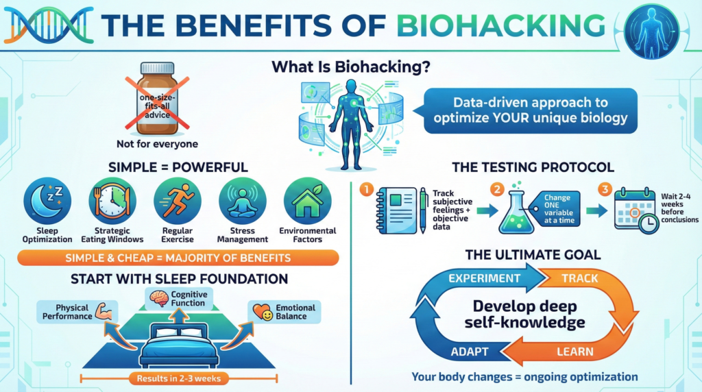 The Benefits of Biohacking Key Takeaways